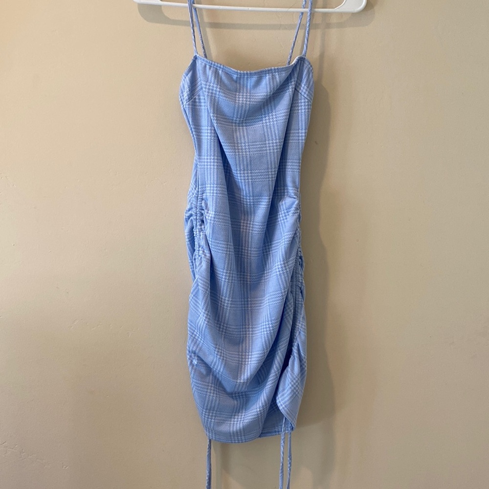 Blue Cinched Dress